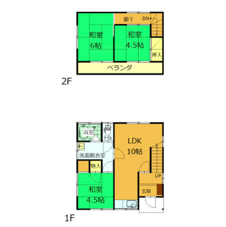 【間取り】 | 前橋市龍蔵寺町　中古住宅 | 内覧できます。お電話下さい。