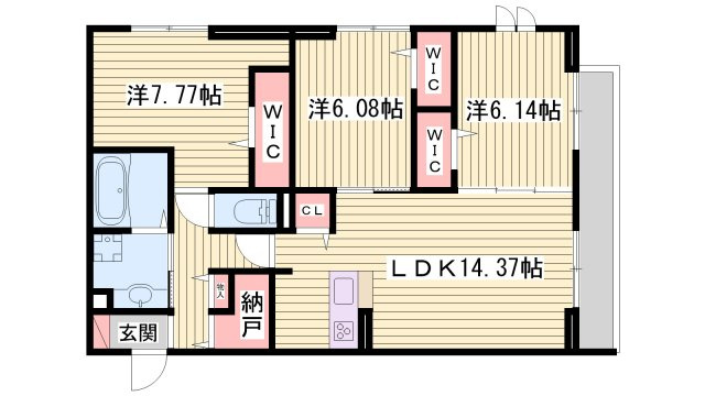 グラン　セレーナ　オオクボの間取り