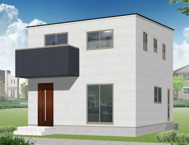 香南市野市町父養寺-B号地-新築戸建ての外観パース|B号地　外観パースです