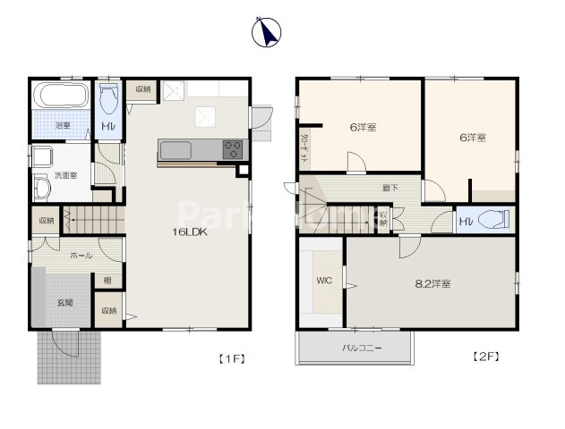 香南市野市町父養寺-B号地-新築戸建ての間取り|B号地