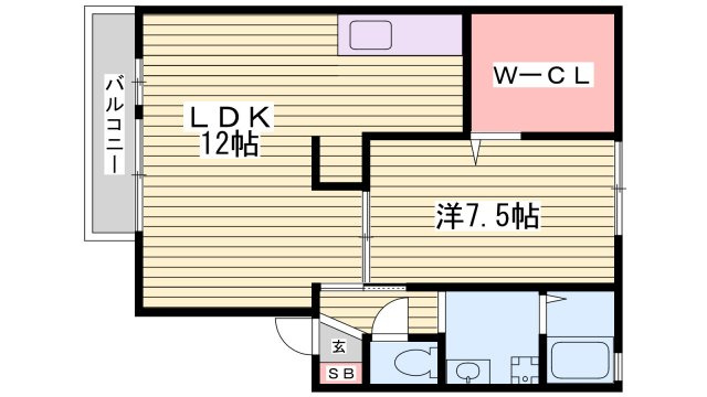 シロス船上　B棟の間取り