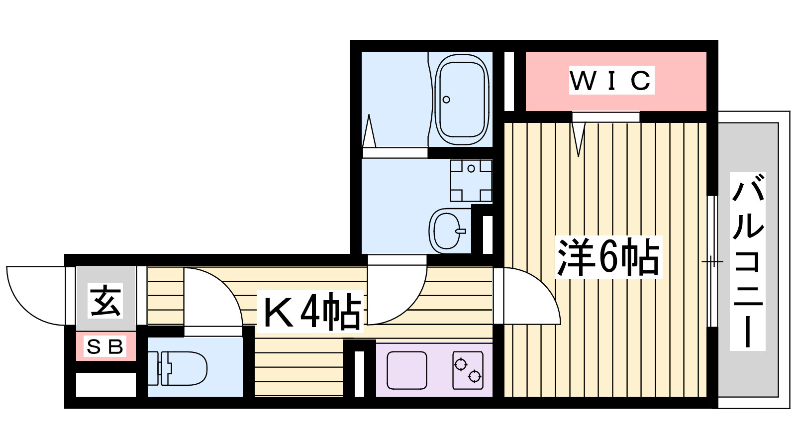 セジュール大村の間取り
