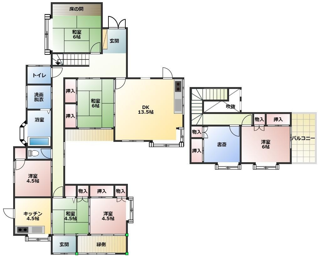 都城市久保原町の中古一戸建の間取り