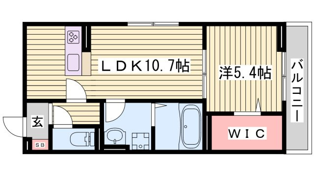 Bellplage魚住の間取り