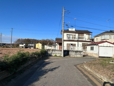 【前面道路含む現地写真】 | 北西角の整形地／下妻市前河原 | 前面道路含む現地写真です