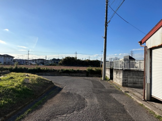 【前面道路含む現地写真】 | 北西角の整形地／下妻市前河原 | 前面道路含む現地写真です