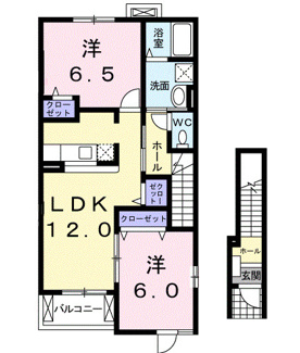 【間取り】 | レジデンスさくら台Ｄ | 間取図
