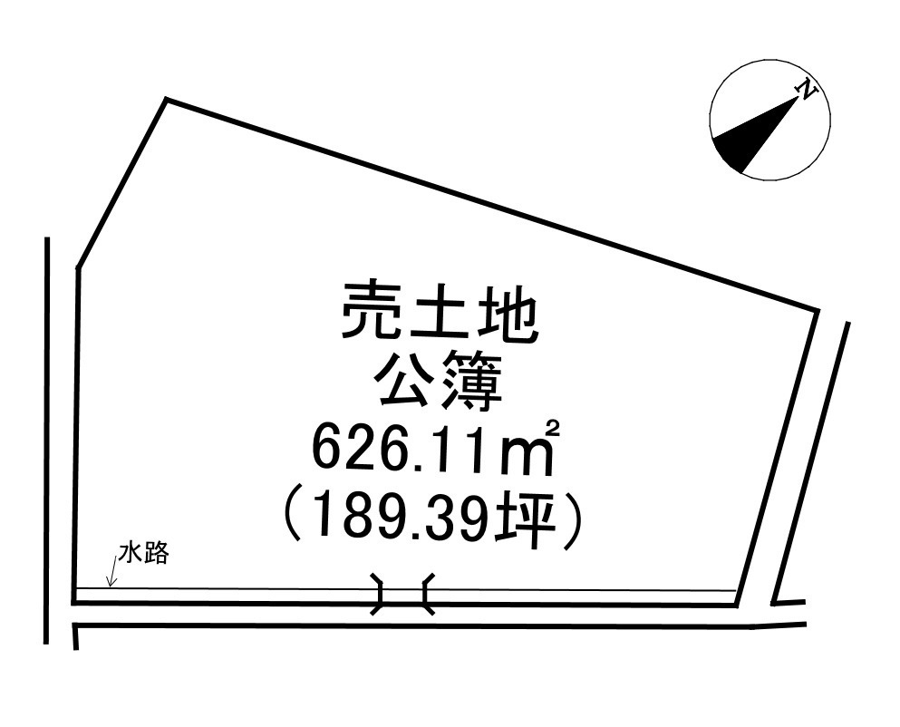 東郷町　売土地の土地図