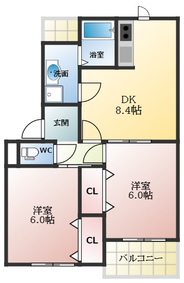 【間取り】 | サンパティークⅡ