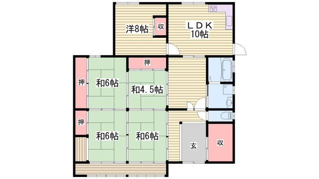 南大貫　藤原邸の間取り