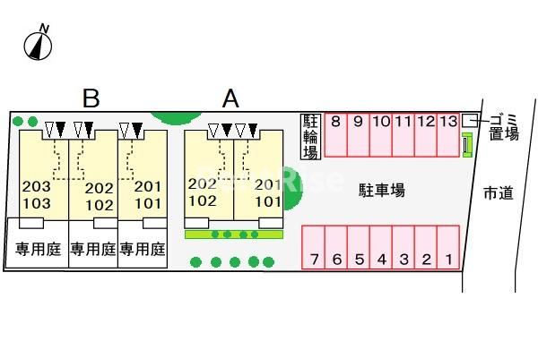ファインスクエア　Ｂの駐車場|駐車場