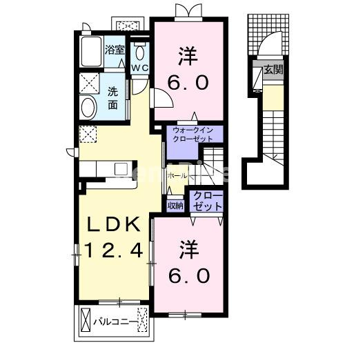 ファインスクエア　Ｂの間取り|間取図