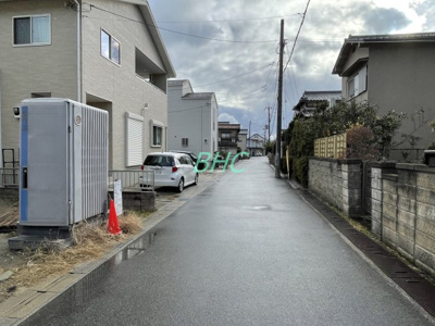【前面道路含む現地写真】 | 蓮池町分譲地1号地