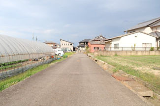 【前面道路含む現地写真】 | 野洲市北比江　売土地①