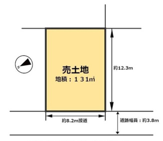 【土地図】 | 野洲市北比江　売土地②