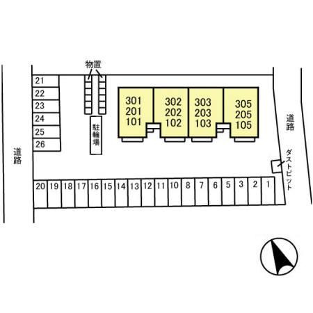ロイヤルフローリッシュの駐車場