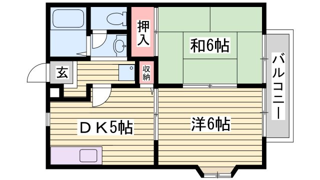 サングレース北別府の間取り