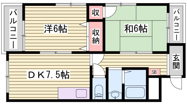 164ビルの間取り