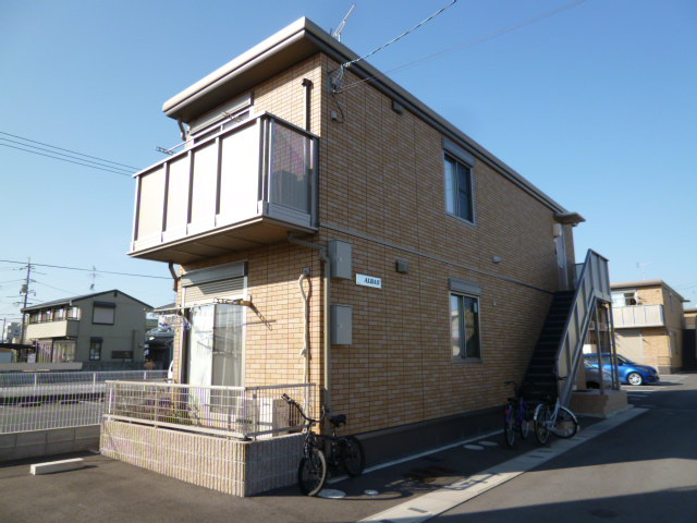 倉敷市中庄のアパートの外観