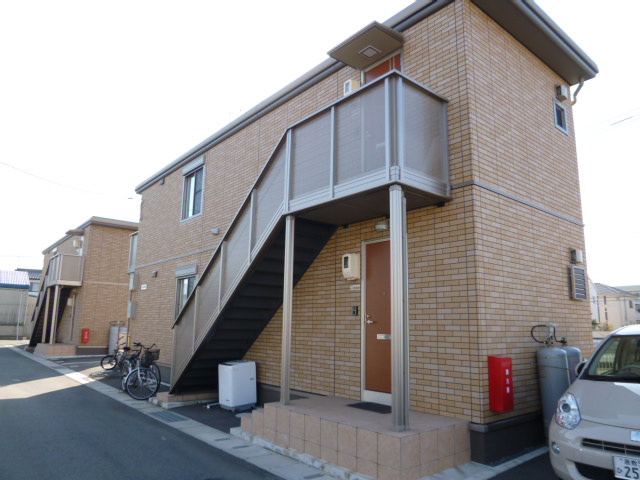 倉敷市中庄のアパートの外観