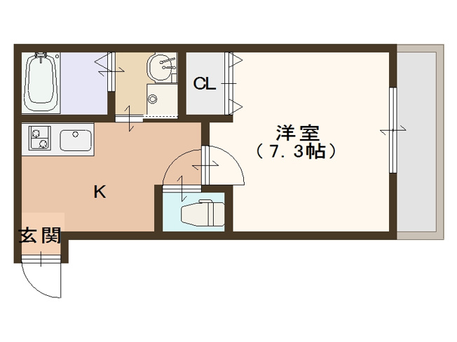 【間取り】 | フジパレス加賀屋Ⅲ番館