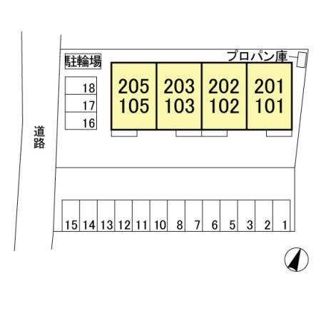 カーサカメリアの区画図|高崎、前橋エリアのお部屋探しはエンドスケープまで！お客様の理想お聞かせ下さい♪