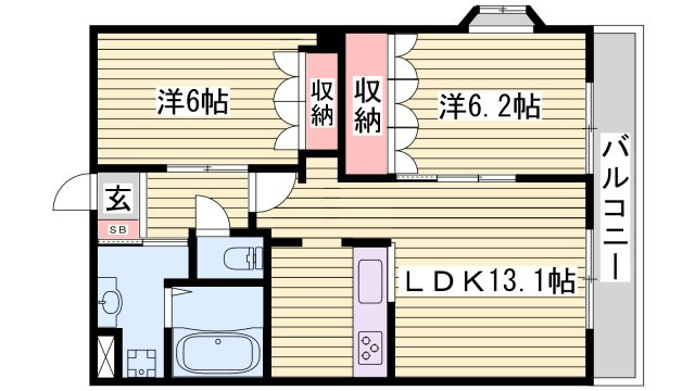 ブラウンシャトーの間取り