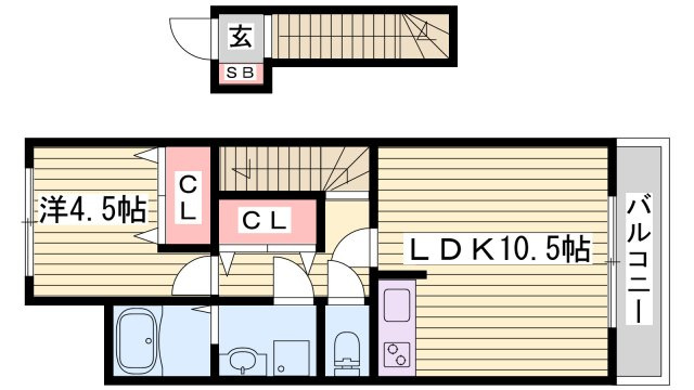 アレッタディモーラの間取り