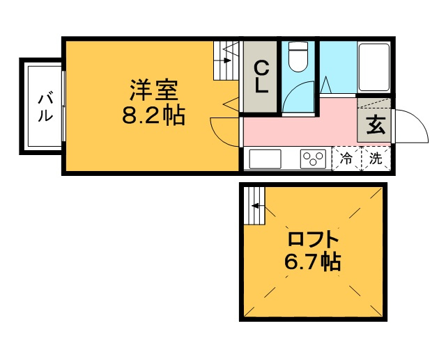 レモンバームⅡ【キャッシュバック対象物件】の間取り