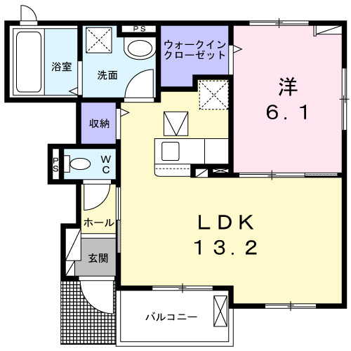 コンフォート長田Ⅱの間取り