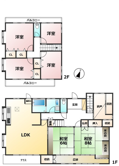 【間取り】 | 宗像市自由ヶ丘2丁目戸建