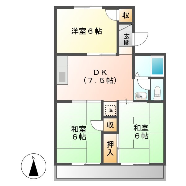 メゾン福島の間取り