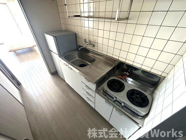 プレジデント吉野本町のキッチン|コンパクトなキッチンで掃除もラクラク