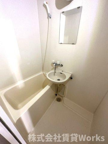 プレジデント吉野本町の洗面所|広い洗面スペース