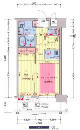 【間取り】 | プレサンス三宮東フィール