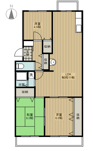 【間取り】 | チェリーアベニュー南茨木B棟