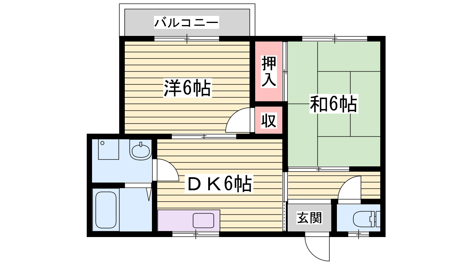 フラット松江の間取り