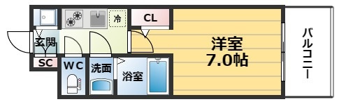 【間取り】 | S-RESIDENCEドーム前千代崎
