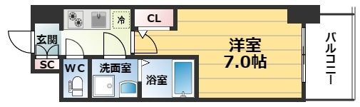【間取り】 | S-RESIDENCEドーム前千代崎