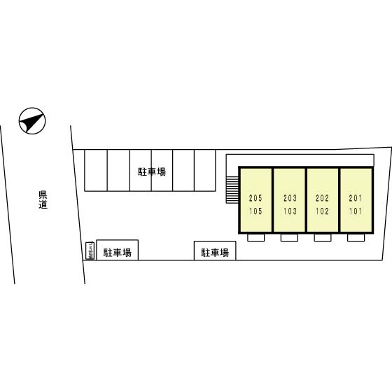 タウン・コート槐（ＫＡＩ）の区画図