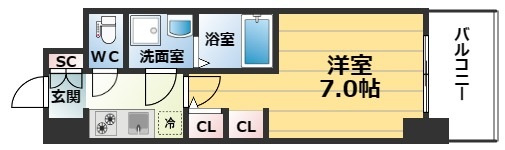 【間取り】 | S-RESIDENCEドーム前千代崎