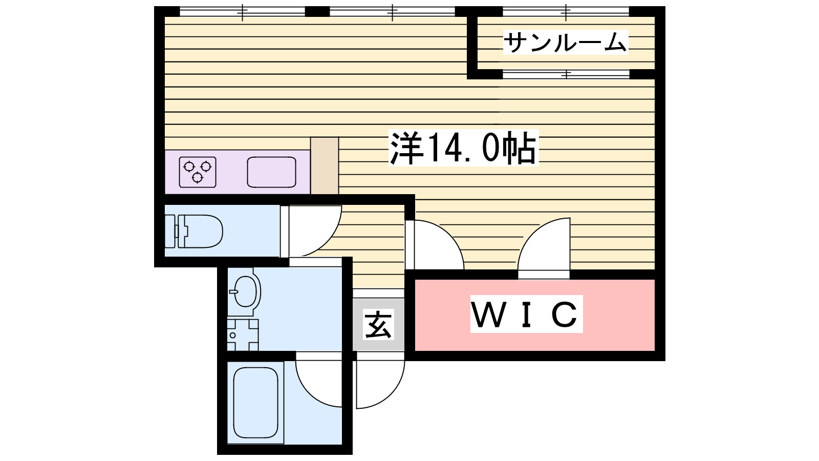 ジョイフル福田の間取り