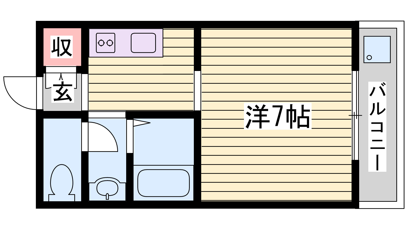 ハイツ重塚Ⅱの間取り