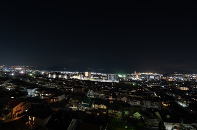 【展望】 | 【上質リフォーム】井口台パークヒルズウエストコート | 現地（2023年7月28日20：00頃）撮影