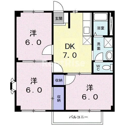 エステートカズミの間取り|間取図