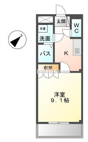 ラッキーズハイツⅡの間取り|間取図