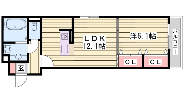 エムライズ材木町の間取り