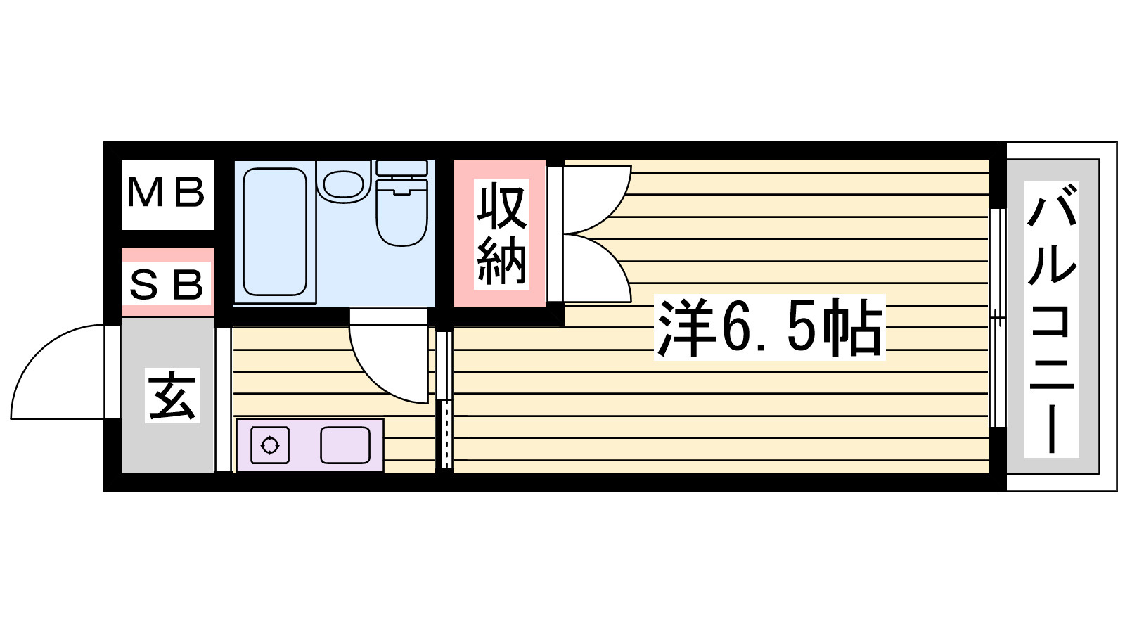 ジュネスタチバナの間取り