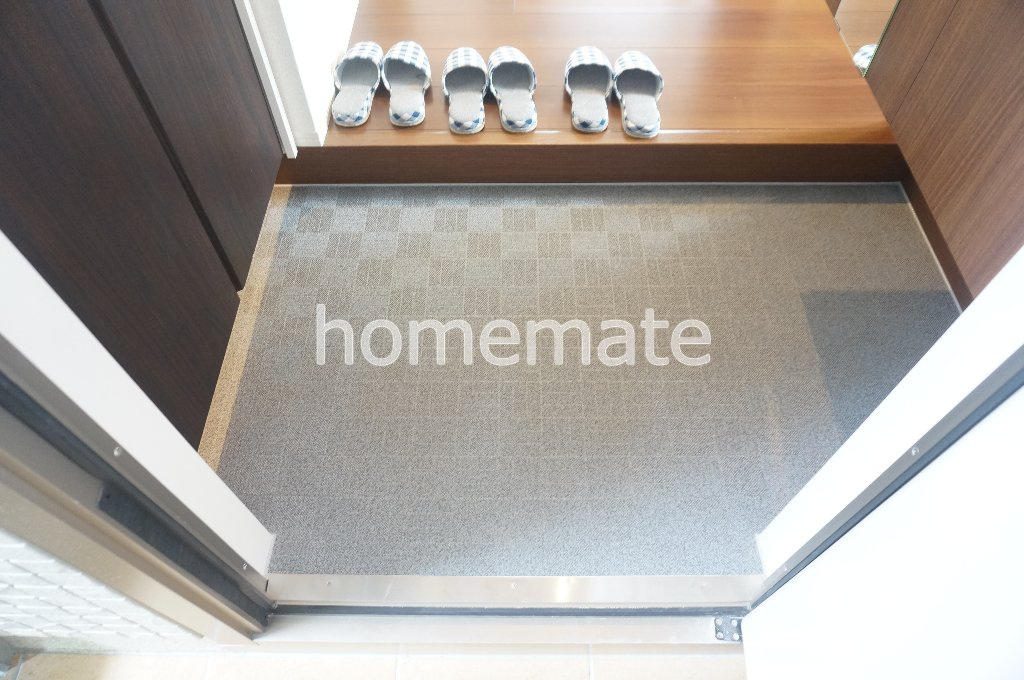 熊本市南区十禅寺２丁目のアパートの玄関