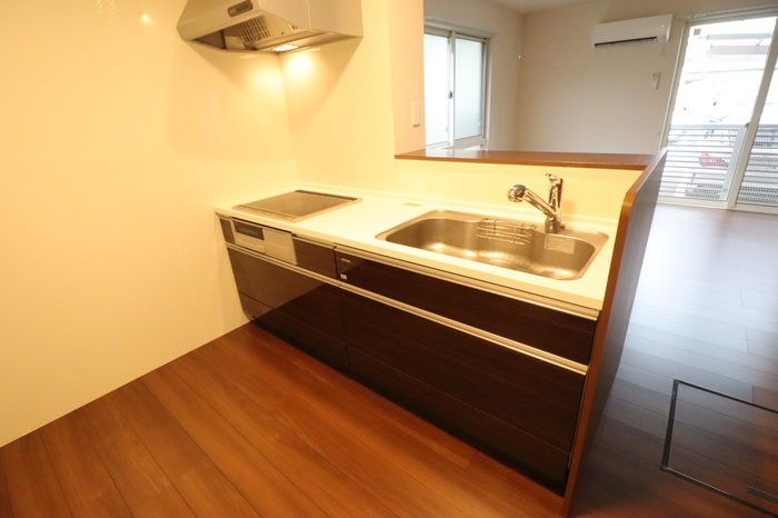 熊本市南区十禅寺２丁目のアパートのキッチン